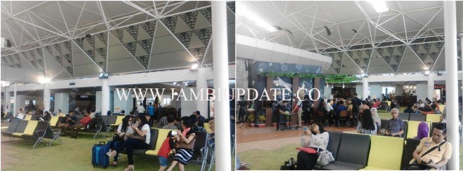 Ruang tunggu bandara STS Jambi yang baru